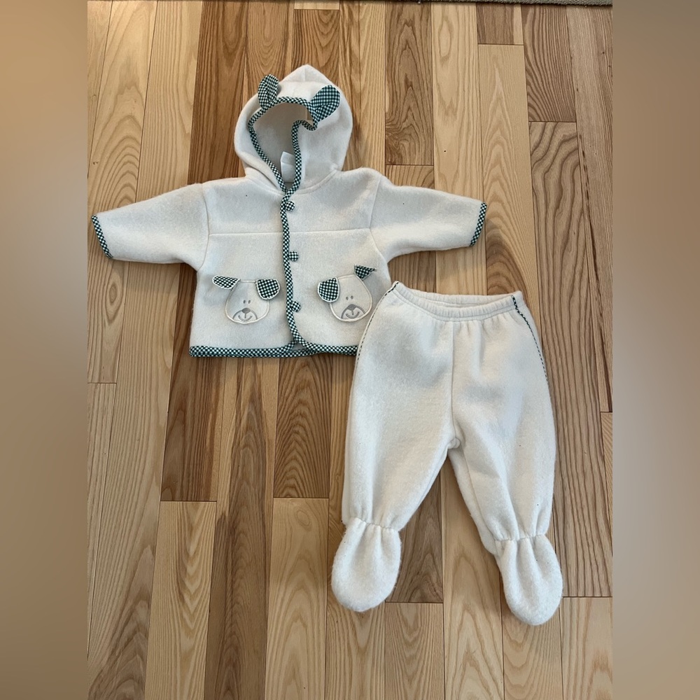 Cute Matching Hoodie & Pants Set for Babies
